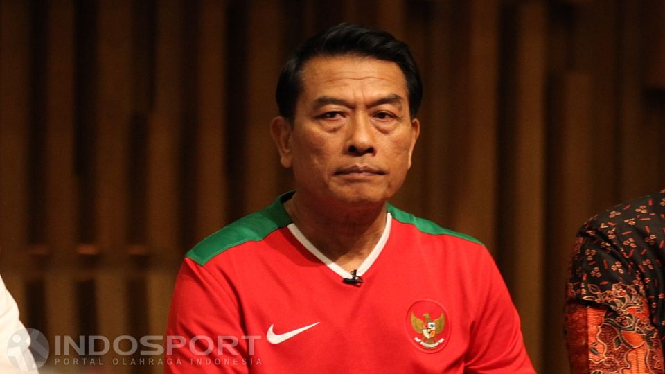 Moeldoko saat mencalonkan diri sebagai ketua umum PSSI Periode 2016-2020 Copyright: © Herry Ibrahim/INDOSPORT