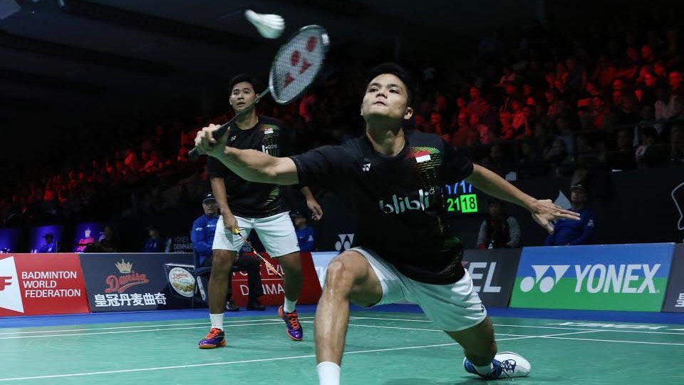 Angga/Ricky sukses melaju ke semifinal French Open 2016 pasca mengalahkan Ahsan/Berry. Copyright: © HUMAS PP PBSI/INDOSPORT