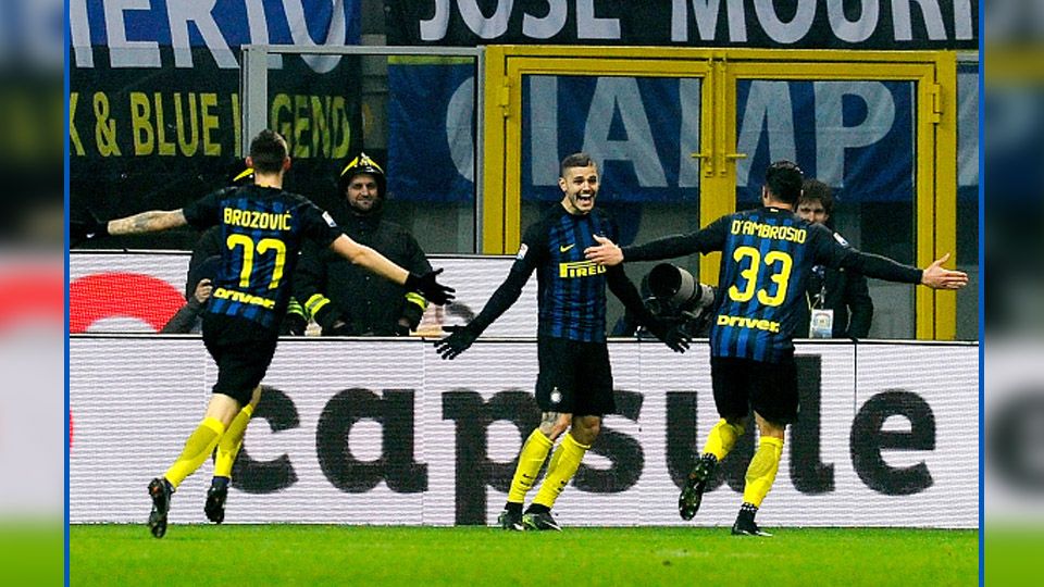 Selebrasi Inter Milan Copyright: &copy; INDOSPORT/Marco Rosi/Getty Images