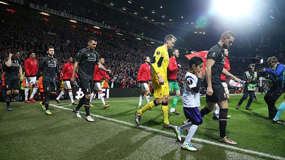 Situasi pertandingan Manchester United vs Liverpool sebelum Kick Off. Copyright: © Chris Brunskill - UEFA/UEFA via Getty Images