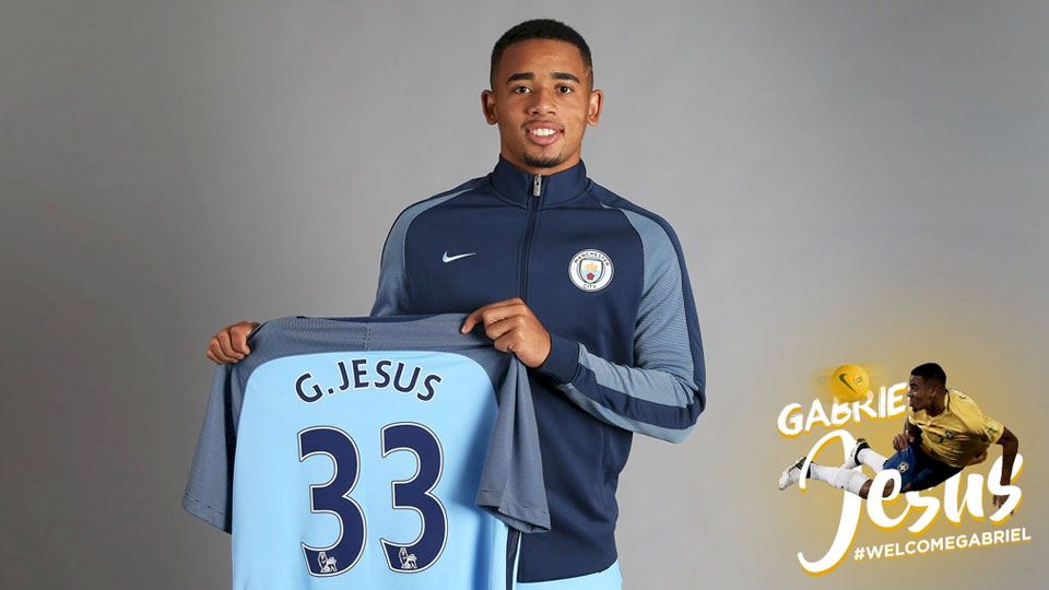 Gabriel Jesus resmi gabung Manchester City. Copyright: &copy; mancity