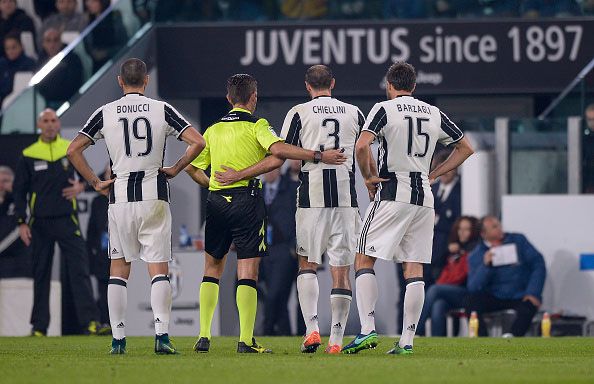 Para pemain Juventus usai pertandingan melawan Lazio. Copyright: &copy; Getty Images