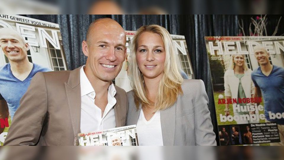 Arjen Robben dan istrinya Bernadien Eillert. Copyright: © diariofemenino