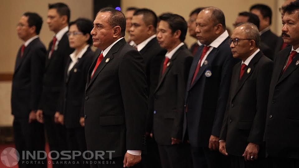 Ketua umum PSSI, Edy Rahmayadi dan kepengurusan PSSI Periode 2016-2020. Copyright: &copy; Herry Ibrahim/INDOSPORT