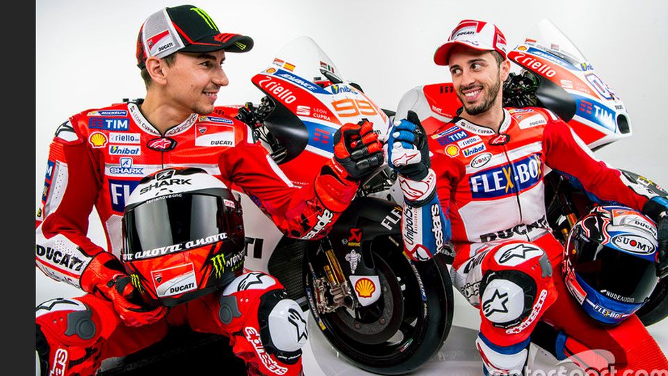 Jorge Lorenzo berpasangan dengan Andrea Dovizioso di Ducati. Copyright: © Motorsport