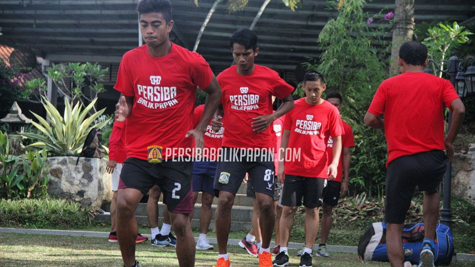Penggawa Persiba Balikpapan saat jalani latihan. Copyright: © Persiba FC Official