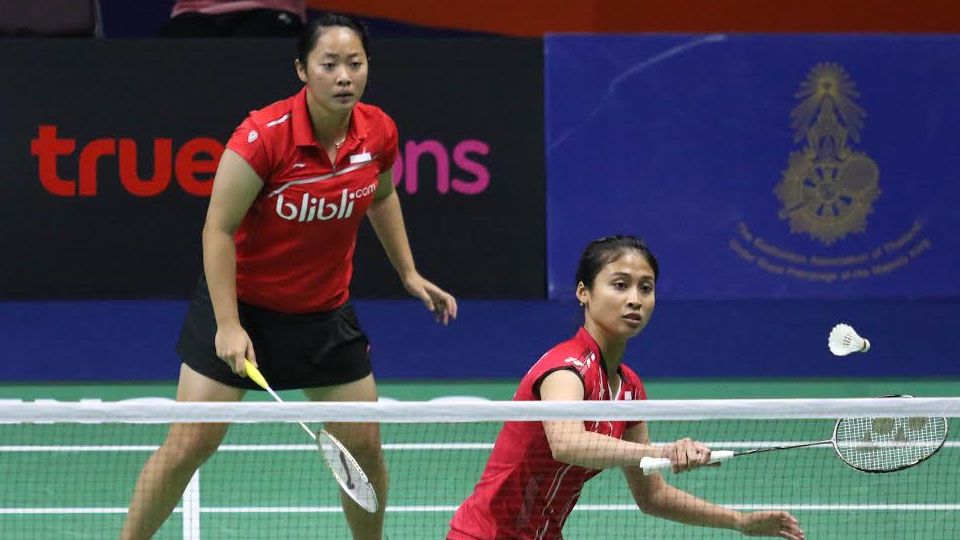Tiara Rosalia Nuraidah/Rizki Amelia Pradipta menjadi wakil ganda putri Indonesia yang tersisa di turnamen China Masters 2017. Copyright: © PBSI