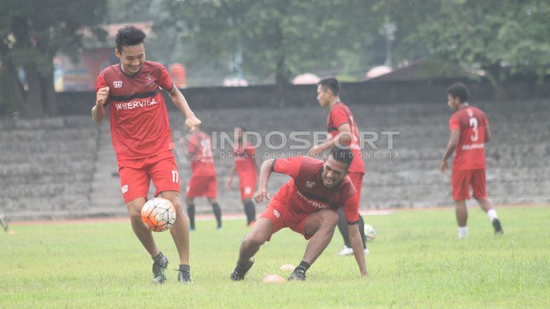 Suasana latihan Persijap Jepara jelang bergulirnya Liga 2 Indonesia. Copyright: © Ghozi El Fitra/INDOSPORT
