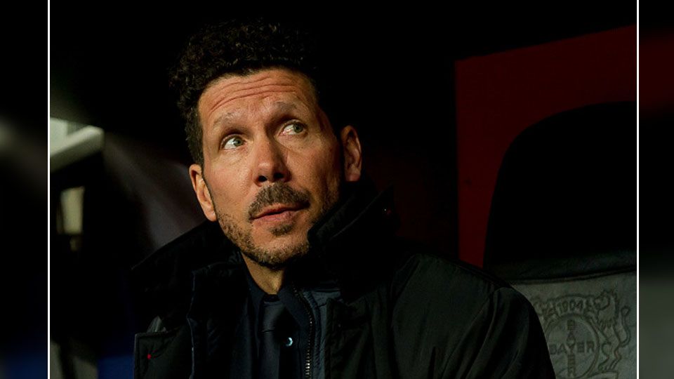 Pelatih Atletico Madrid, Diego Simeone. Copyright: © TF-Images/GettyImages