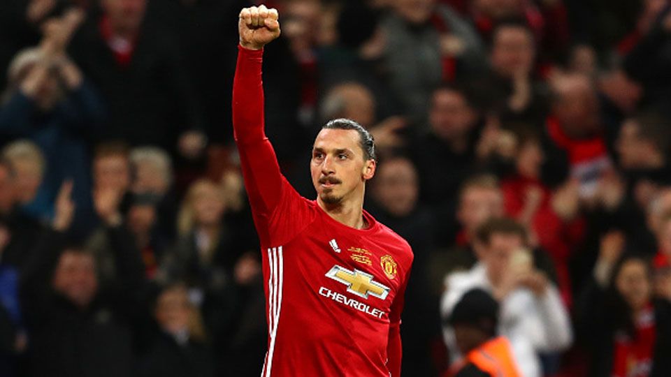 Penyerang Man United, Zlatan Ibrahimovic. Copyright: © Getty Images