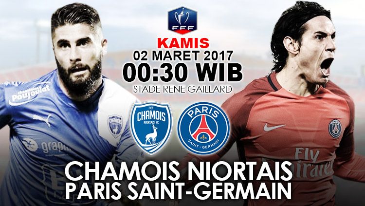 Chamois Niortais vs PSG. Copyright: &copy; Grafis: Eli Suhaeli/INDOSPORT/Getty Images