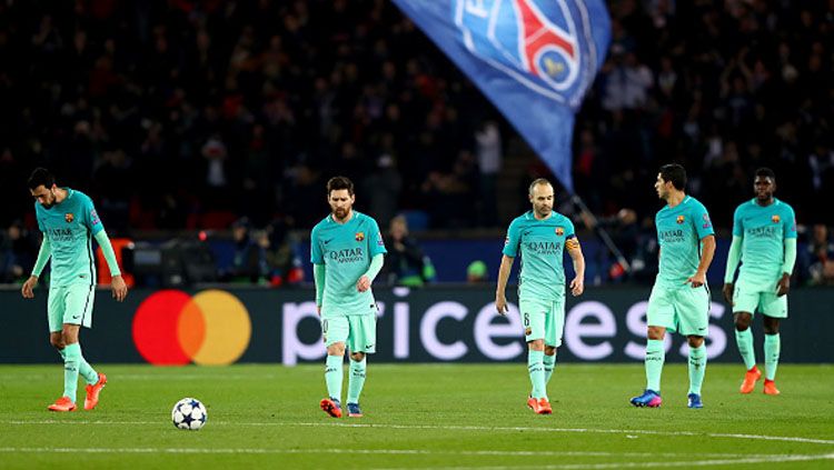 Peluang Barcelona menembus 8 besar sangat kecil. Copyright: &copy; Clive Rose/Getty Images