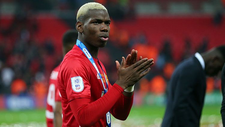 Gelandang Manchester United, Paul Pogba. Copyright: © Catherine Ivill - AMA/Getty Images