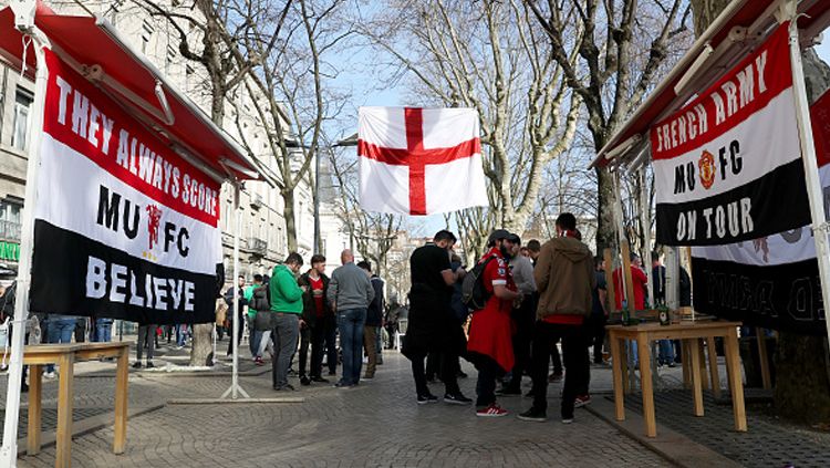 Suporter Manchester United. Copyright: © Christopher Lee/Getty Images