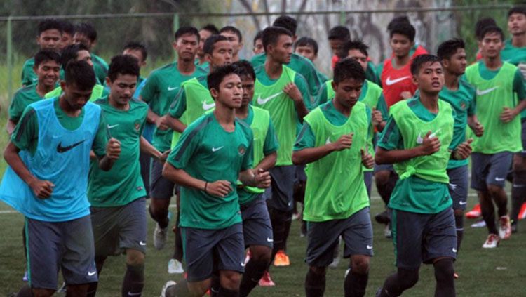 Seleksi Timnas Indonesia U-19 di Sawangan pada pekan lalu. Copyright: © PSSI