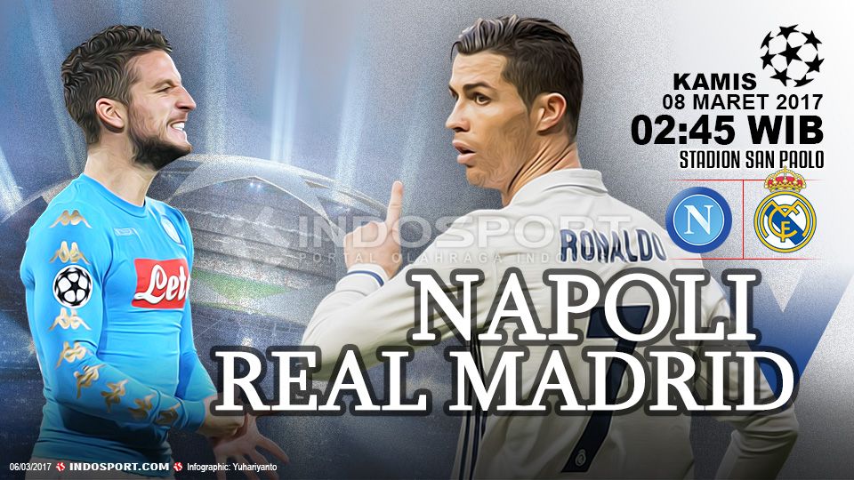 Prediksi Napoli vs Real Madrid. Copyright: © Indosport/Getty Images