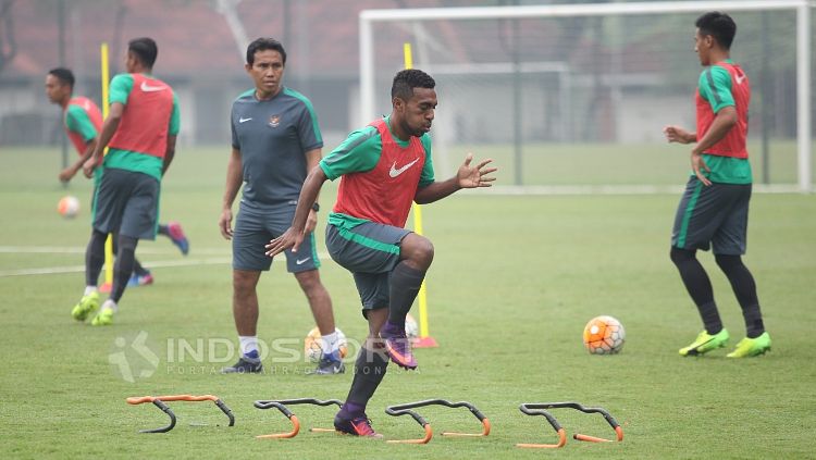 Pemain anyar di seleksi Timnas U-22, Terens Puhiri. Copyright: © HERRY IBRAHIM/INDOSPORT