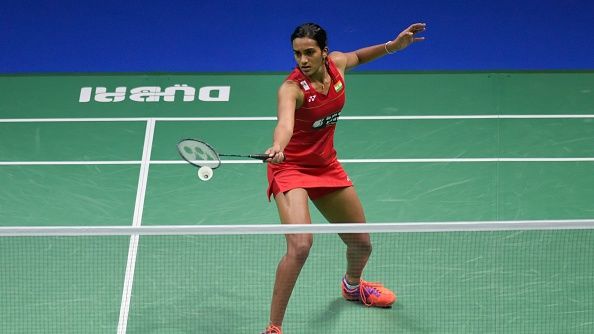 Tunggal putri ranking 5 dunia asal India, PV Sindhu. Copyright: © Getty Images