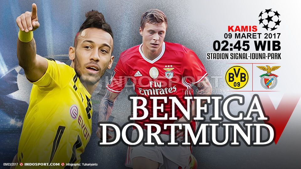 Prediksi Borussia Dortmund vs Benfica. Copyright: © Indosport/Getty Images