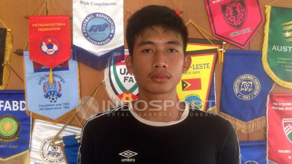 Kiper seleksi Timnas Indonesia U-19, Gianluca Pagliuca Rossy. Copyright: © Muhammad Adi Yaksa/Indosport