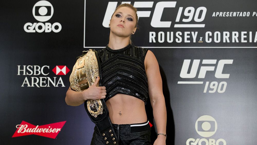 Ronda Rousey, petarung MMA wanita legendaris di UFC.  Copyright: © MMA Fighting