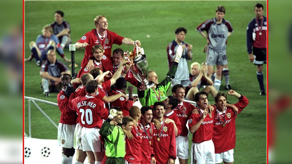Final Liga Champions 1999 antara Manchester United vs Bayern Munchen. Copyright: © http://cdn3.spiegel.de