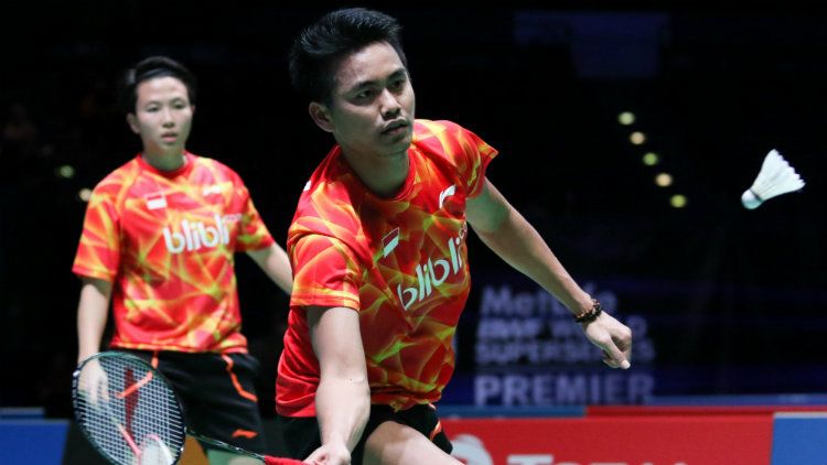 Pasangan ganda campuran Indonesia, Tontowi Ahmad/Liliyana Natsir. Copyright: © Humas PBSI