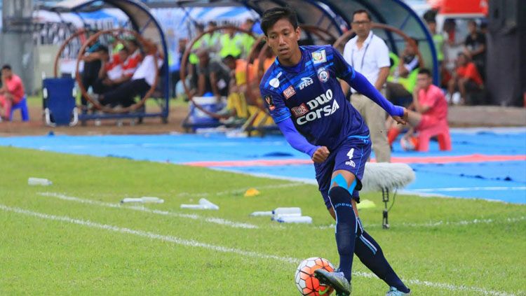 Syaiful Indra Cahya saat masih membela Arema FC. Copyright: © INDOSPORT/Ian Setiawan.