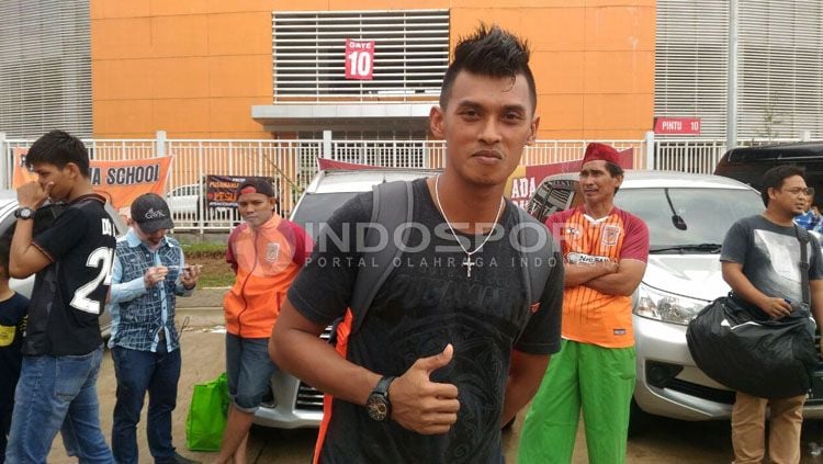 Penyerang Borneo FC, Lerby Eliandry. Copyright: © Zainal Hasan/INDOSPORT