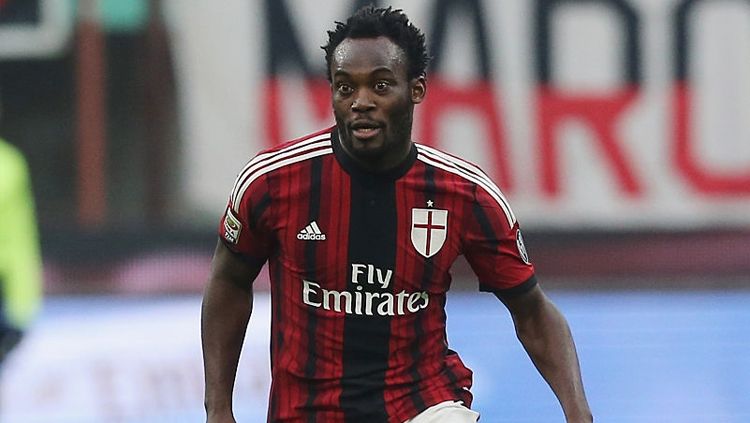 Michael Essien saat masih berseragam AC Milan. Copyright: © Maurizio Lagana/Getty Images