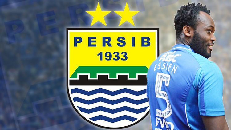 Michael Essien resmi bermain untuk Persib Bandung. Copyright: © INDOSPORT/Twitter PERSIB