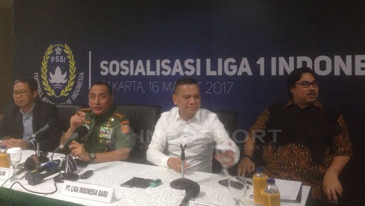Manager Meeting dan Preskon Liga 1 Indonesia. Copyright: © Muhammad Adiyaksa/INDOSPORT
