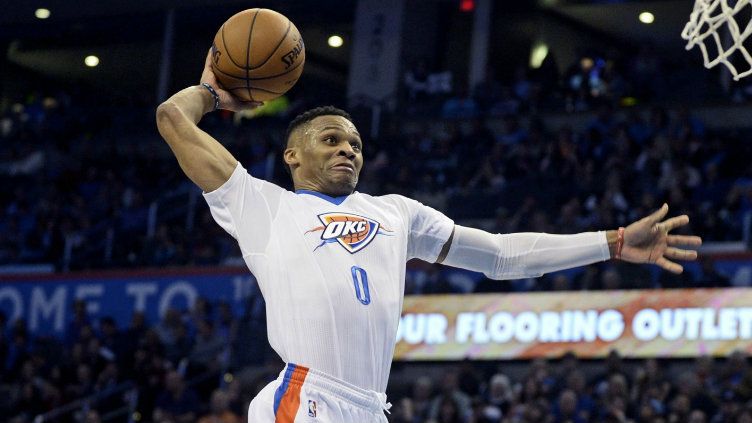 Point guard Oklahoma City Thunder, Russell Westbrook. Copyright: &copy; Basketball Society