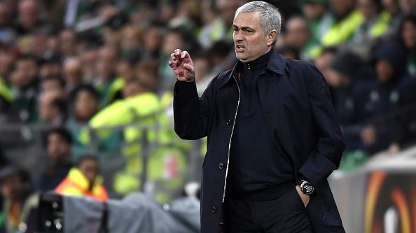 Jose Mourinho, pelatih Manchester United. Copyright: © PHILIPPE DESMAZES/Getty Images