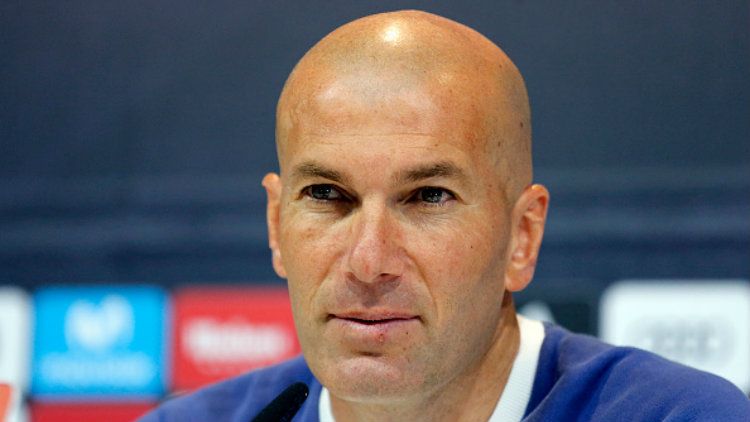 Pelatih Real Madrid, Zinedine Zidane. Copyright: © Antonio Villalba/Real Madrid via Getty Images