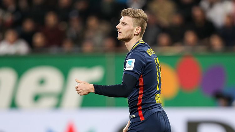 Timo Werner tegaskan bahwa ia bahagia bermain di Leipzig. Copyright: © TF-Images/Getty Images