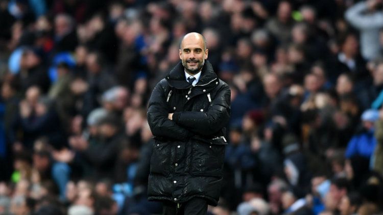 Pelatih Manchester City, Pep Guardiola. Copyright: © Michael Regan/Getty Images