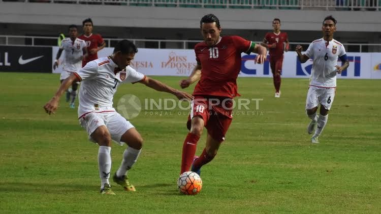 Indonesia vs Myanmar. Copyright: © Herry Ibrahim/Indosport