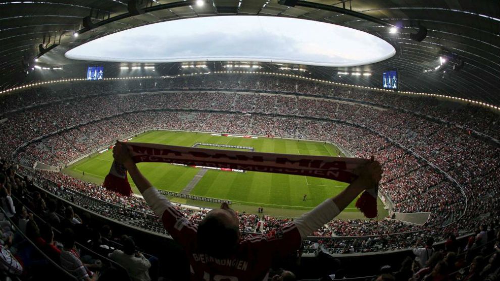 Tampak dalam Allianz Arena Stadium. Copyright: © Reuters