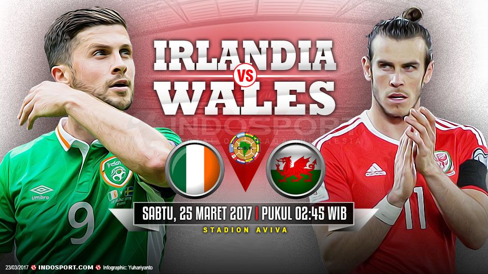 Prediksi Irlandia vs Wales. Copyright: © Indosport/Getty Images