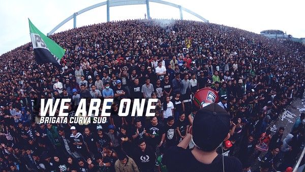 Kelompok ultras suporter PSS Sleman, Brigata Curva Sud. Copyright: © Twitter/BCS