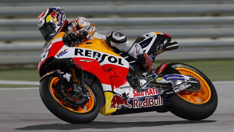 Dani Pedrosa berhasil menjadi pembalap ketiga tercepat saat sesi latihan bebas pertama MotoGP Qatar. Copyright: © Repsol Media