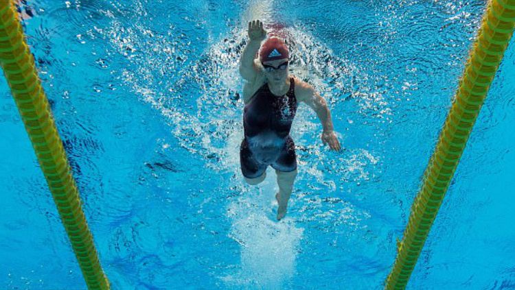 Ellie Simmonds, atlet asal Inggris saat mengikuti ajang Paralimpiade Rio 2016. Copyright: © AFP/Getty Images