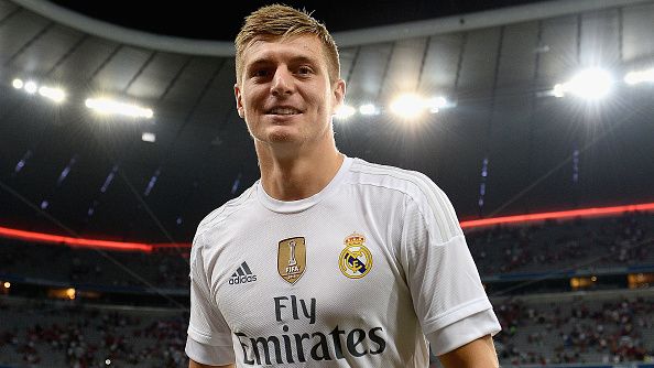 Gelandang Real Madrid, Toni Kroos. Copyright: © Dennis Grombkowski / Staff / Getty Images