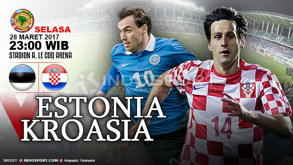Prediksi Estonia vs Kroasia. Copyright: © Indosport/Getty Images