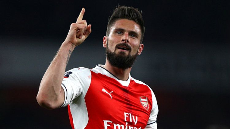 Penyerang andalan Arsenal, Olivier Giroud. Copyright: © Ian Walton/Getty Images