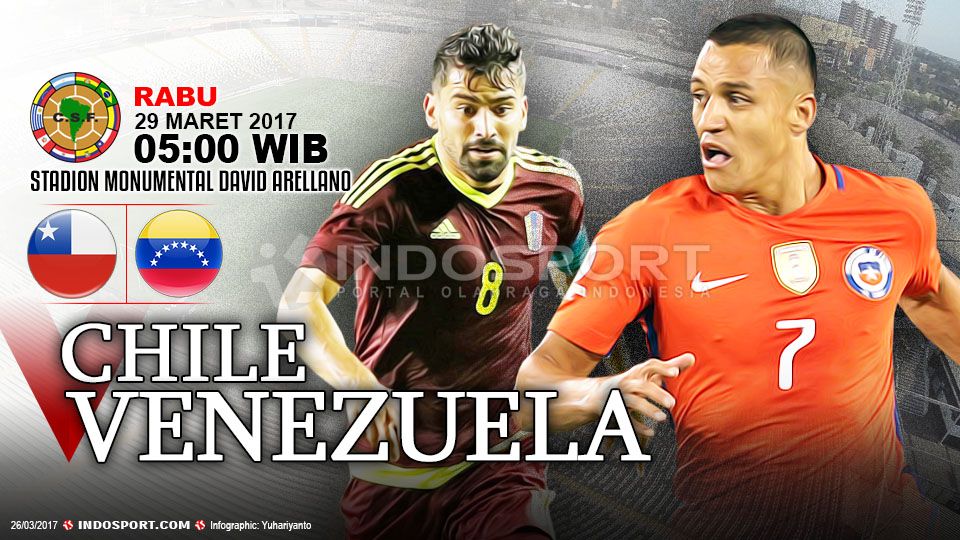 Prediksi Chile vs Venezuela Copyright: © Indosport/Getty Images