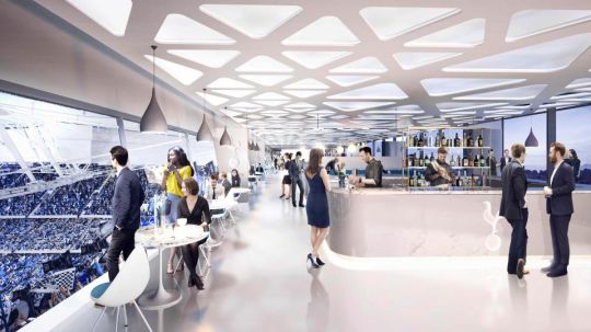 Sky Lounge, bar mewah yang akan dibangun di stadion baru milik Tottenham Hotspur. Copyright: &copy; Tottenham Hotspur