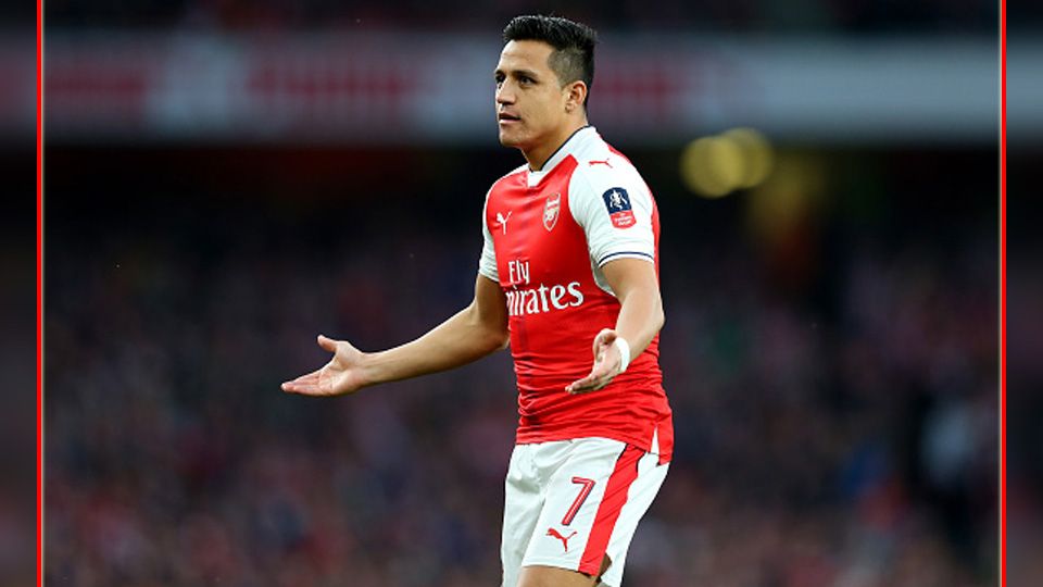 Gelandang serang Arsenal, Alexis Sanchez. Copyright: © AMA/Getty Images