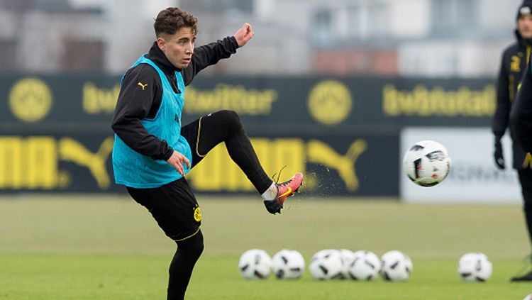 Emre Mor saat jalani latihan bersama Borussia Dortmund. Copyright: © TF-Images/Getty Images